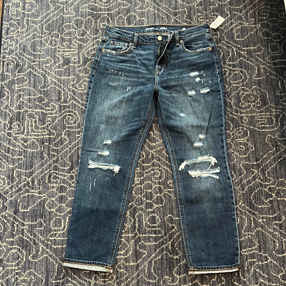 Mid Rise Ankle Distressed Jeans - Picture 2 of 10